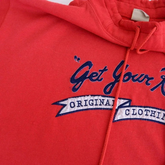 Vintage Route 66 Clothing Co Embroidered Get Your Kicks  Red Mockneck Sweater M - Picture 10 of 11